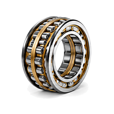 Cylindrical roller bearing with steel cylindrical rollers